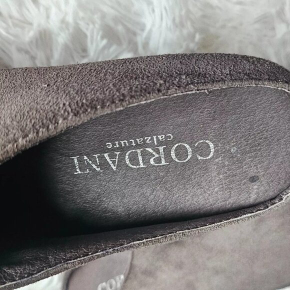 Cordani Calzature Women Mule Shoes Gray Suede Leather Heel Sandal Size 39.5 9US - Picture 12 of 12